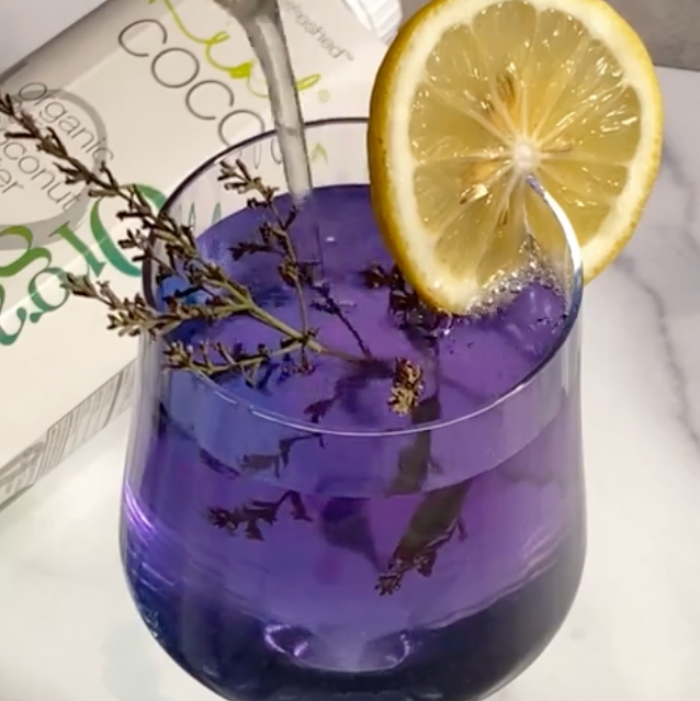 Coconut Pea Flower Lemonade – Real Coco