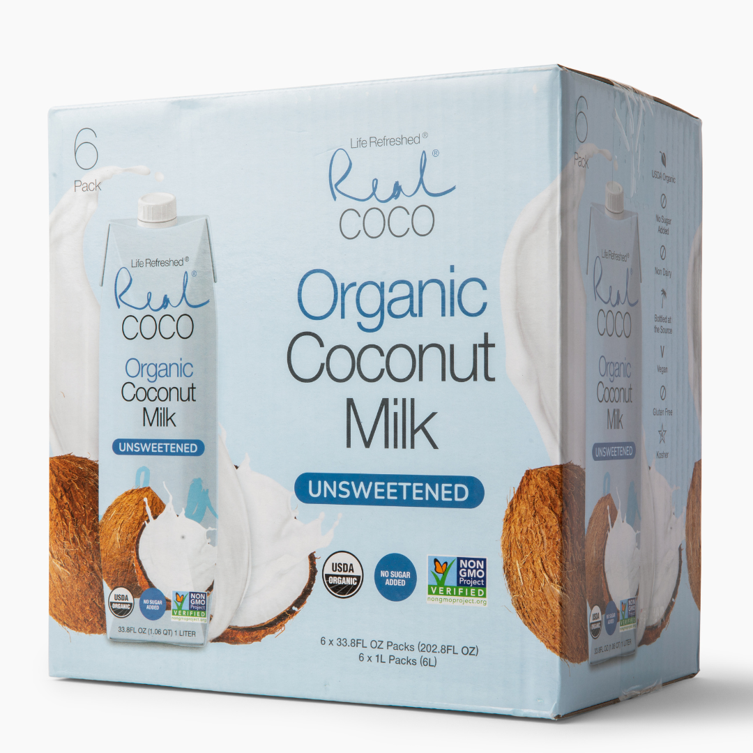 Organic Unsweetened Coconut Milk (1L - 6 Pack)