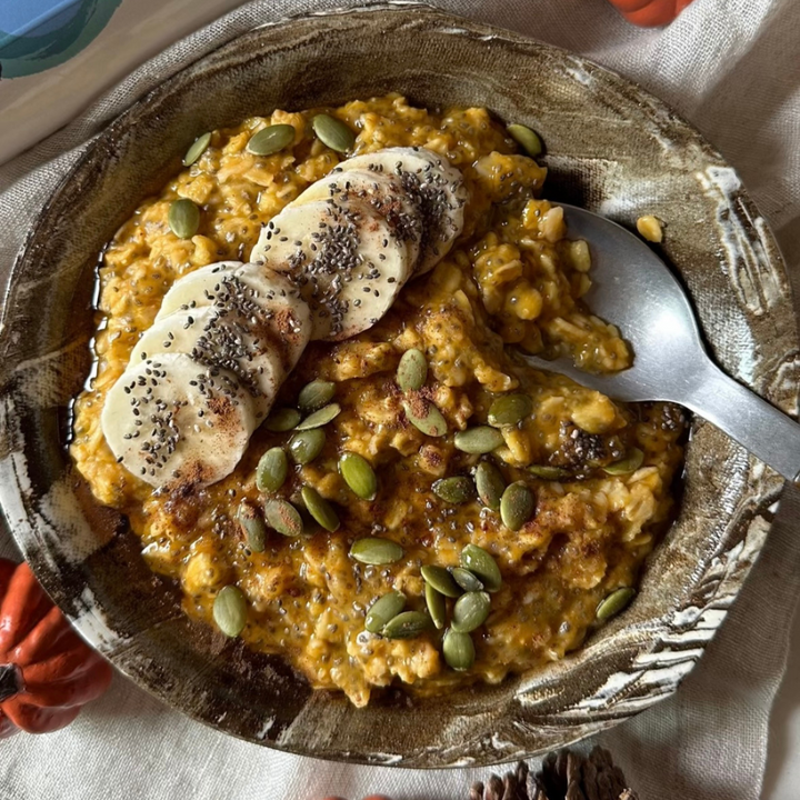 Fall Pumpkin Spice Oatmeal