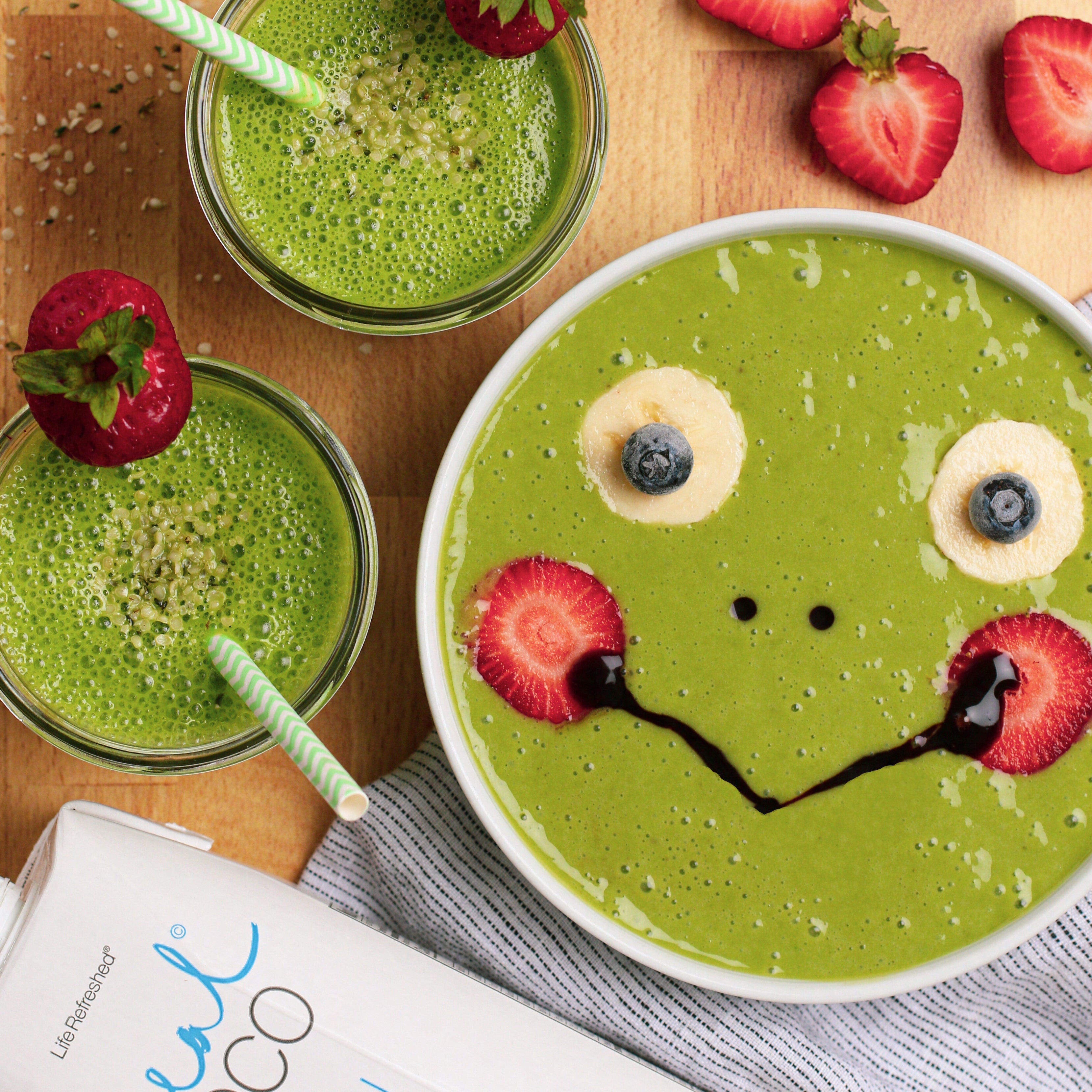 Back to School Green Smoothie - Life Refreshed Brands - Real Coco