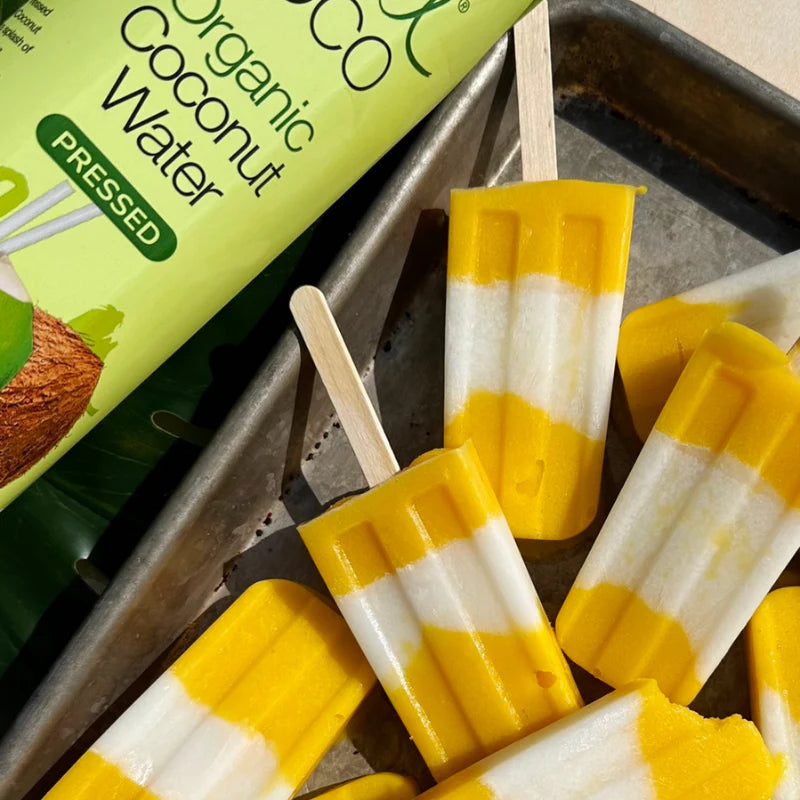 Mango Pressed Coconut Popsicles – Life Refreshed Brands - Real Coco