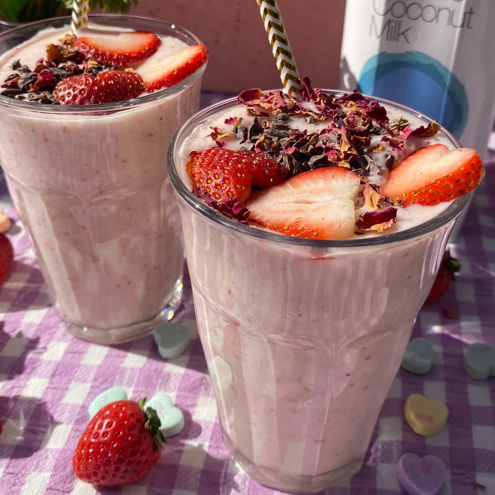 Strawberry-Rosewater Smoothie