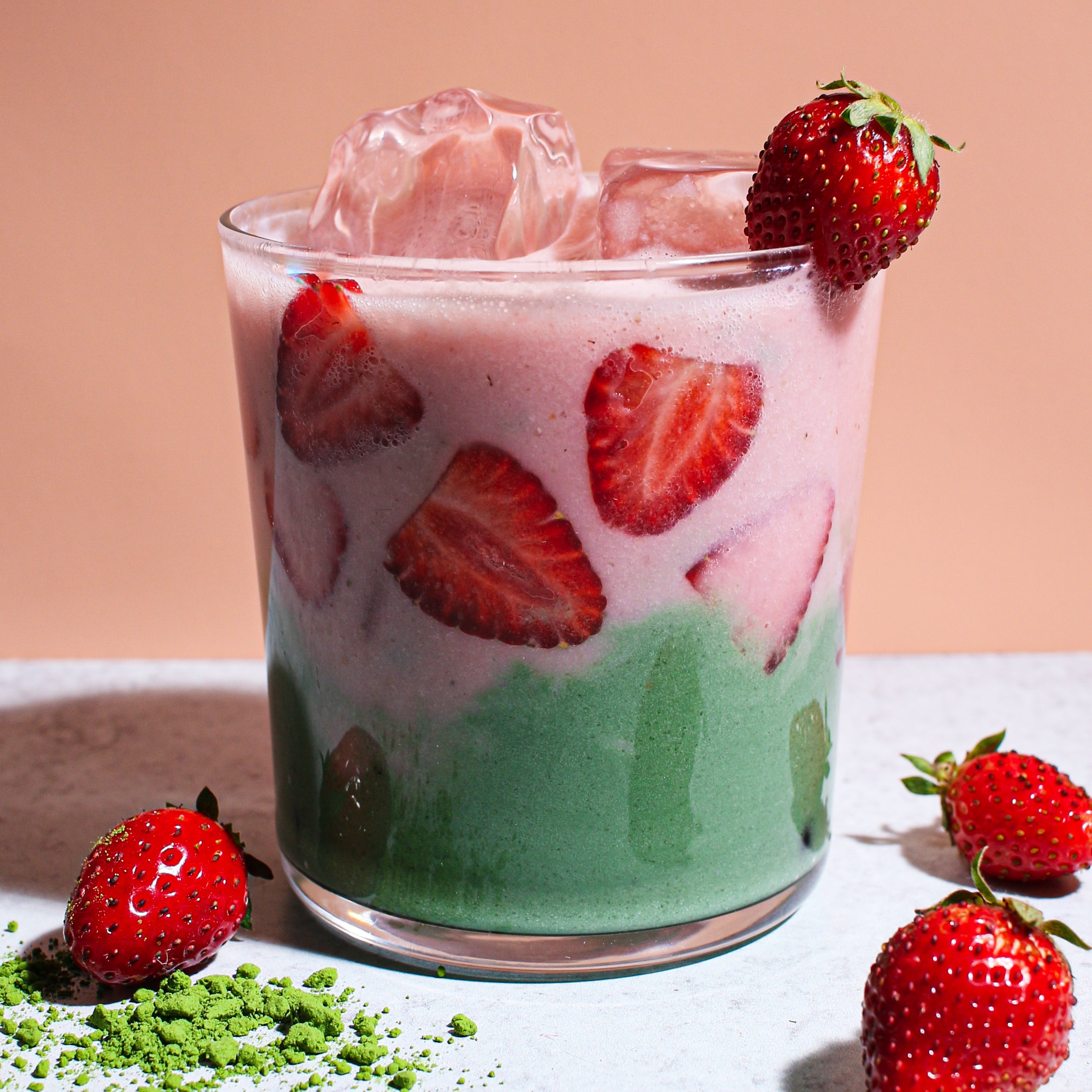 Strawberry Matcha Latte Life Refreshed Brands Real Coco