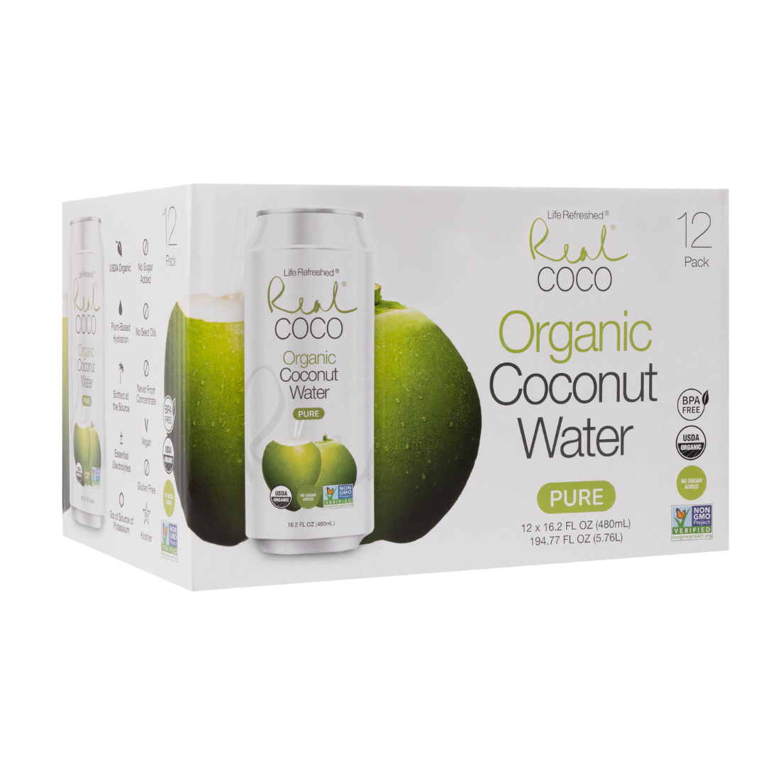 Organic Pure Coconut Water (480mL - 12pk)