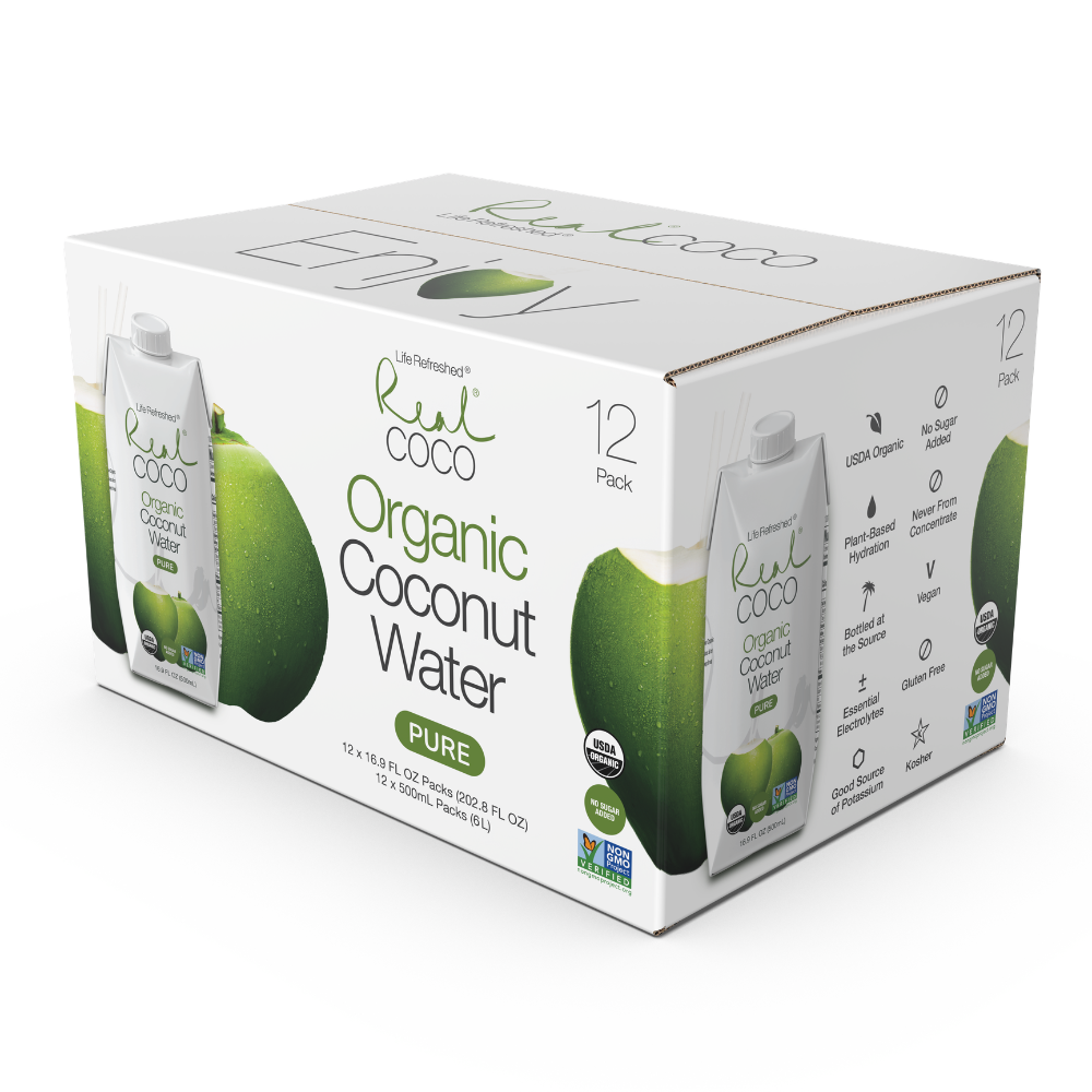 Organic Pure Coconut Water (500ML - 12 Pack)