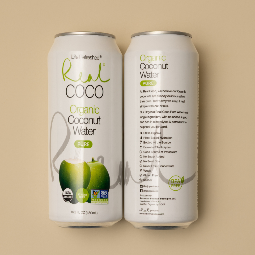 Organic Pure Coconut Water (480mL - 12pk)