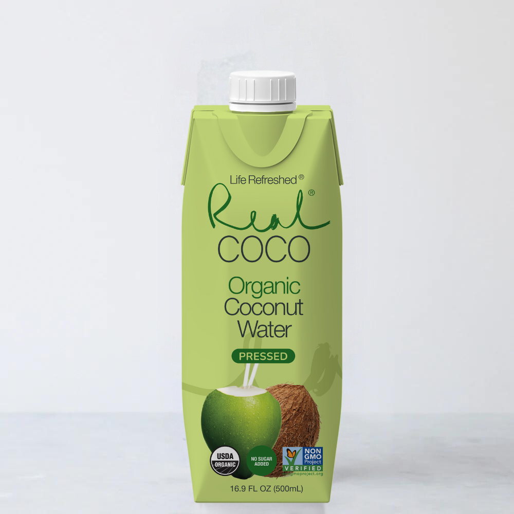 Organic Pressed Coconut Water (500mL - 12pk) – Real Coco