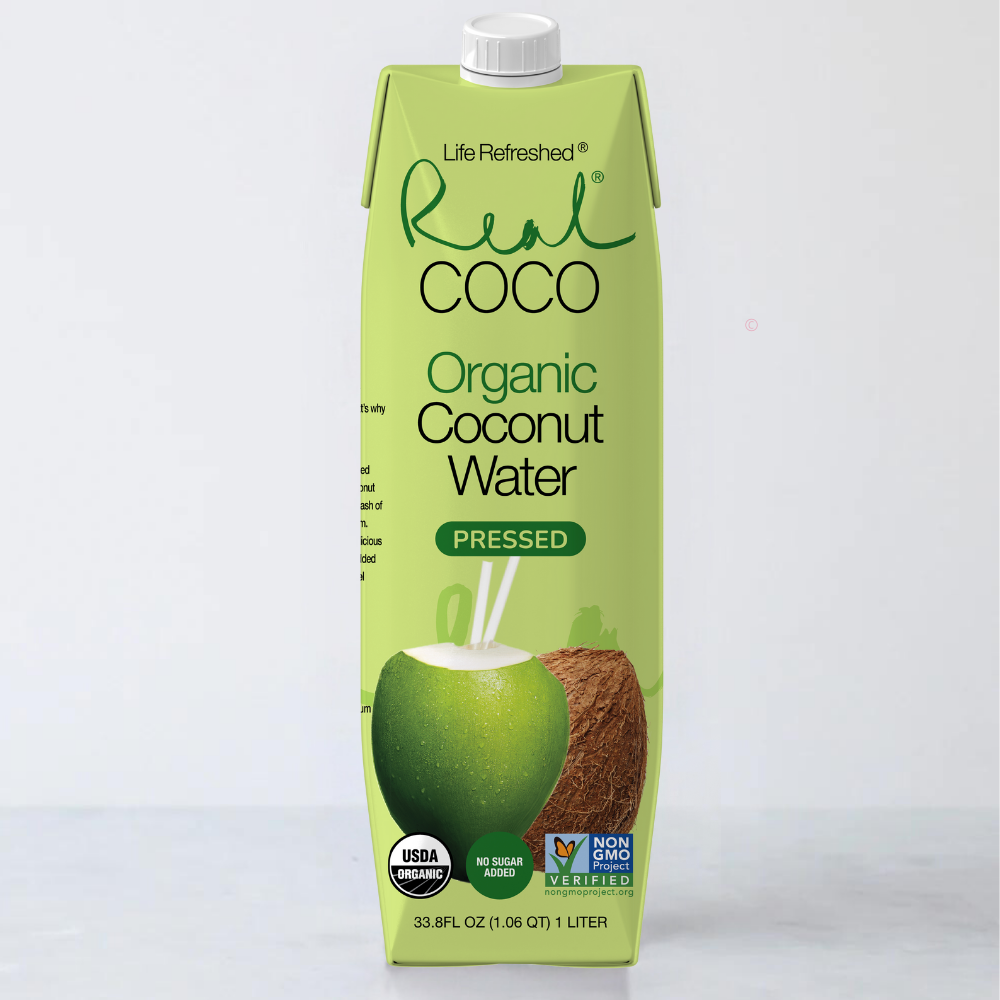 Organic Pressed Coconut Water (1L - 6pk)