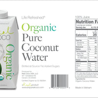 Organic Pure Coconut Water (500ML - 12 Pack)