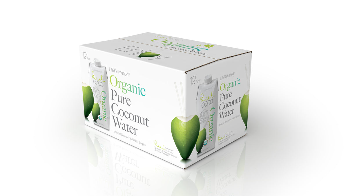 Organic Pure Coconut Water (500ML - 12 Pack) - Life Refreshed Brands ...